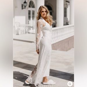 Le Rose Robe MONIQUE PEARL BEADED MAXI - INCLUDES SLIP